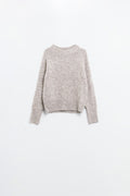 Q2 Basic Knited Crew Neck Sweater en color beige