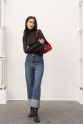 JEANS TURN UP WIDE LEG - ZeniShop 