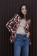 Blazer con estampados geometricos - ZeniShop 