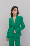 Blazer entallada verde Emarola - ZeniShop 