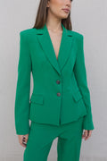 Blazer entallada verde Emarola - ZeniShop 