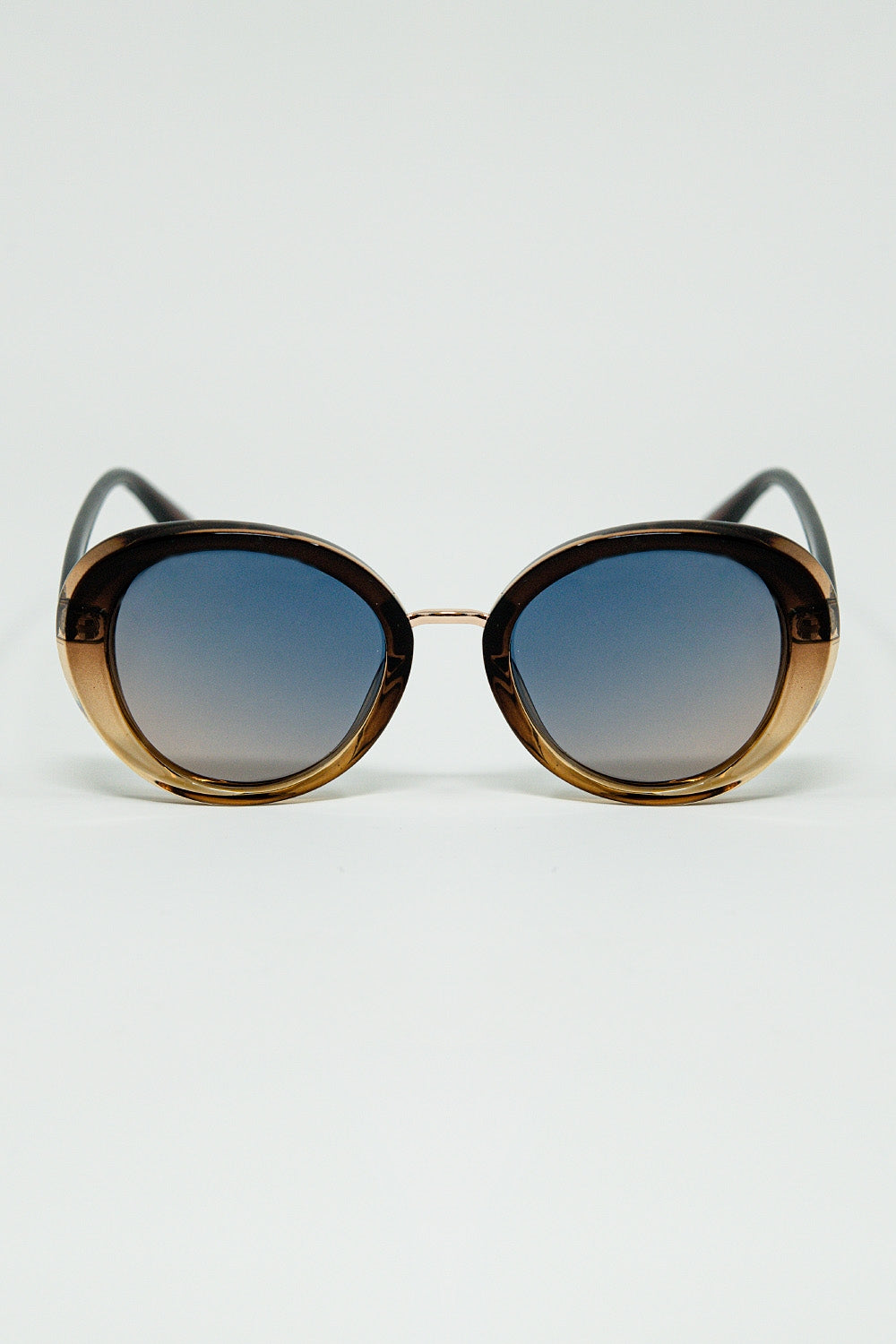 Q2 Gafas de sol ovaladas Golden Sunset Spot