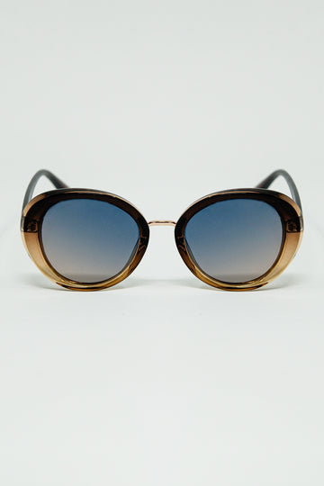 Q2 Gafas de sol ovaladas Golden Sunset Spot