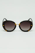 Q2 Gafas de sol ovaladas Sunset Spot marrones